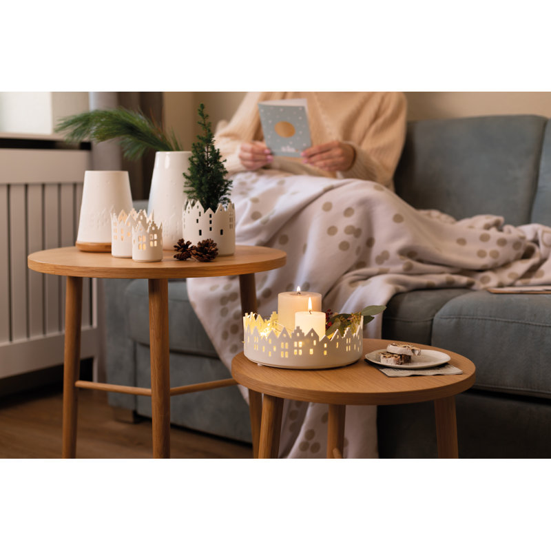 City Light Cityscape Candle Holder - Downtown - 7.9" D
