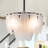 Paula 3-Light Dimmable Frosted Glass Feather Tiered Chandelier