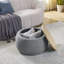 Repose-pieds rond avec rangement Dariyan-1040739881
