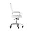 Fauteuil de bureau pivotant à haut dossier avec structure, accoudoirs et roulettes transparentes-2022692704-2022692708