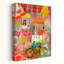 Asian Flower Market Colorful Vibrant Contemporary Flower Architecture, art mural-129549076