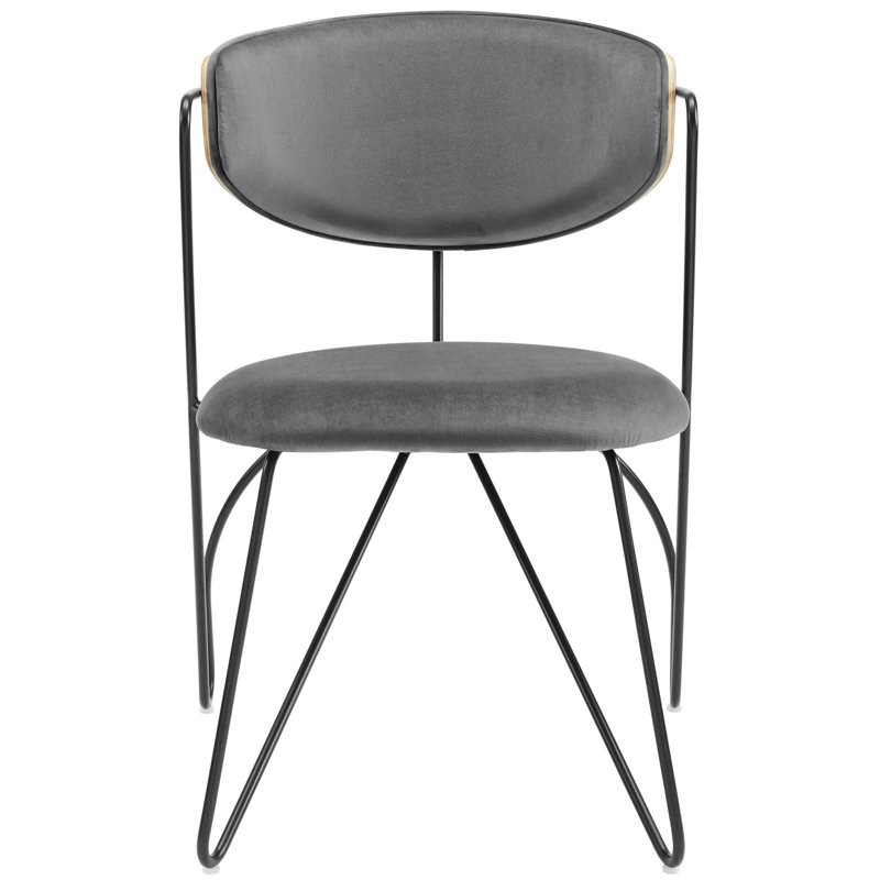 Chaise en velours Performance Prevail, Noir, Or