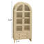 Rangement moderne en bois avec 2 tiroirs, charnière à 180 degrés et unité de cuisine à 5,16 po avec 4 panneaux stratifiés intérieurs
