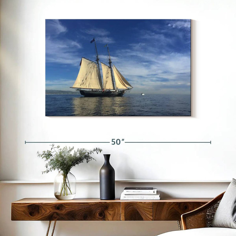 Bateau Mehar en Californie, H 26 po x l 39 po