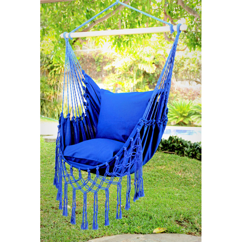 Chaise hamac Macrame, Bleu