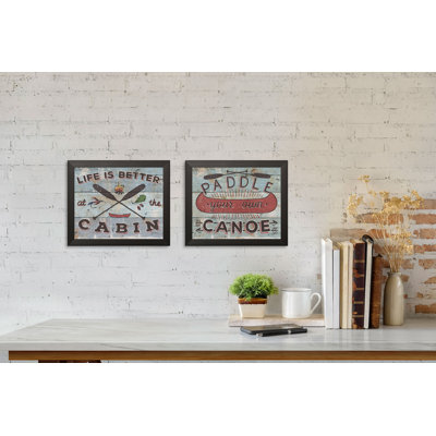 «Cabin Fever I and Cabin Fever II», ensemble de 2 pièces d'art textuel