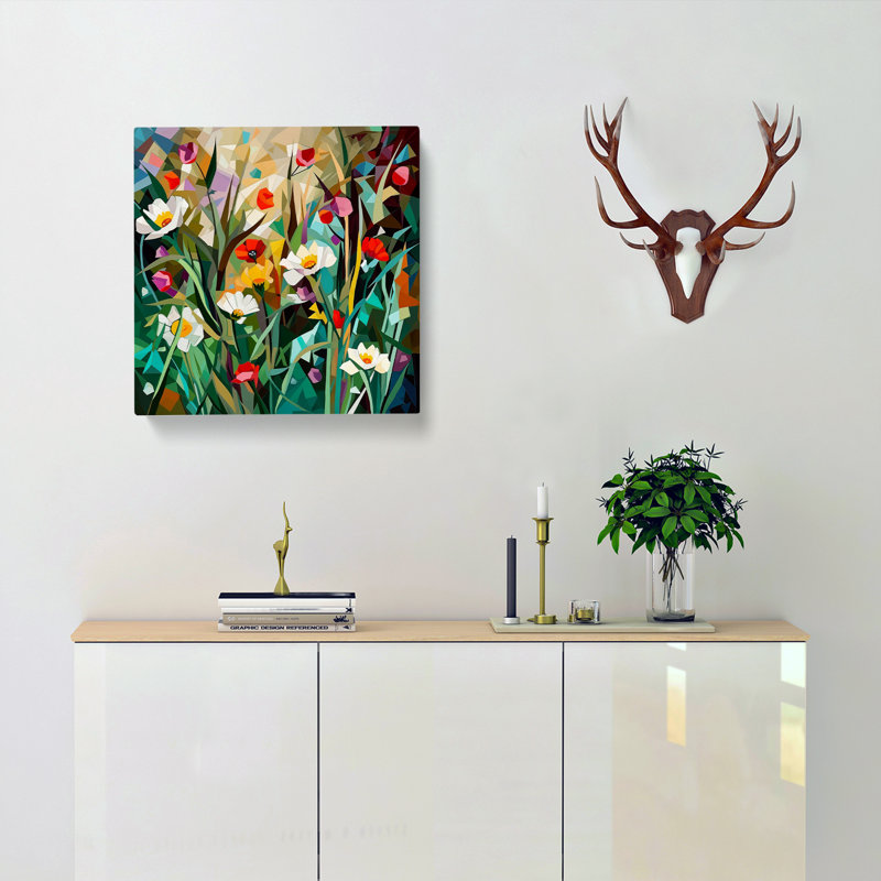 Wildflowers Cubism No.2 - No Frame Print