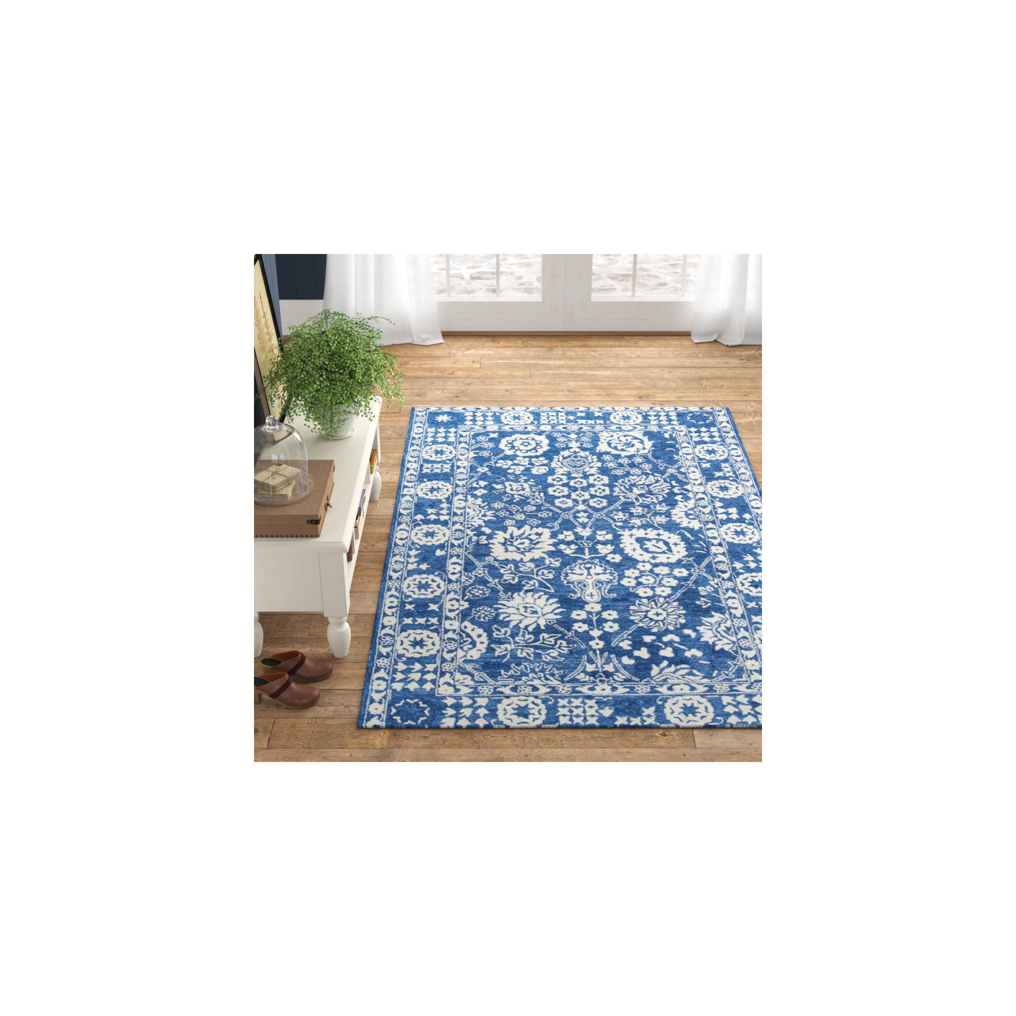 Cece Handmade Wool Rug, Rectangle 3'6" x 5'6"