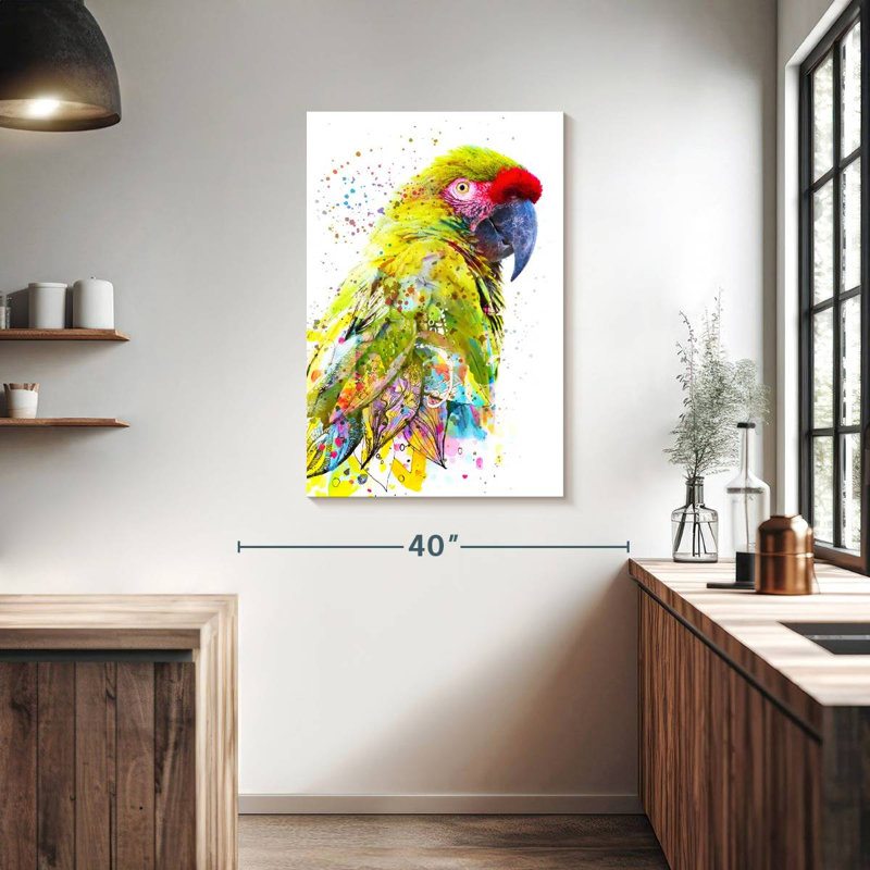 Brampt superbe oiseau de safari, H 39 po x l 26 po