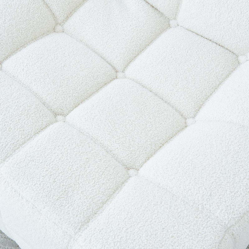 Polyester Bean Bag Chair & Lounger, White Polyester