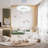 20" Led Cream Style Shell Chandelier