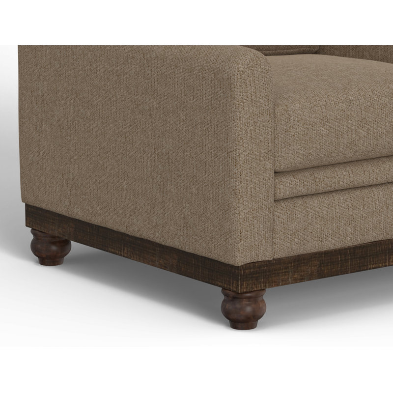 Causeuse Pueblo, Polyester brun pâle, H 39,25 po x l 85,5 po x P 39 po
