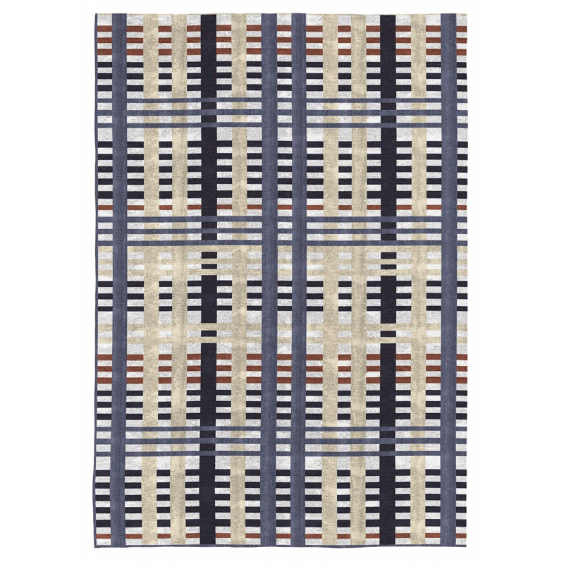 Albers Plaid Area Rug, Rectangle 140 x 200cm