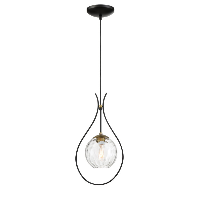 Luminaire suspendu sphère 1 lumière Cubia