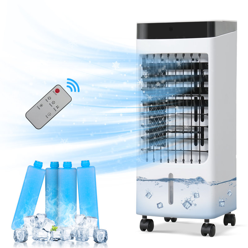 4L 3 In 1 Portable Air Cooler Fan Cooling Fan Conditioner Humidifier Remote Control