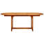 Oval Acacia Solid Wood Extendable Outdoor Dining Table - 600 cm W 100 cm D-73230903