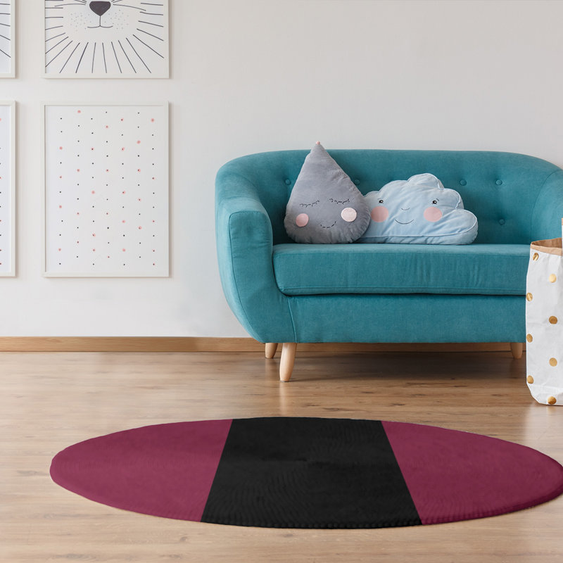 Chenille Indoor Rug, Round 5'