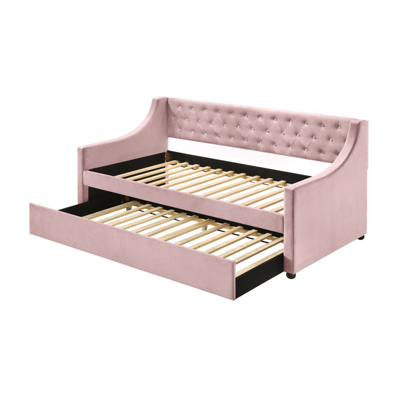 Lit de jour avec couchette Fogger Fog, Twin, Rose