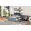 Lit simple avec tête de lit avec prises de courant, lit extensible avec lit gigogne simple avec trois tiroirs de rangement-1403218219-1403218213