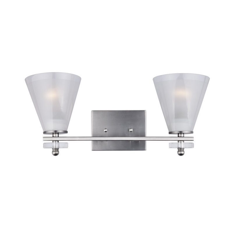 Aceves 2 - Light Dimmable Bath Bar, Brushed Nickel