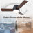 Arielmarie 42'' 3 - Blade Large Indooor Ceiling Fan With Light Kit and Remote, 3 LED Colors, 6 Speed Noiseless DC Motor, Timer-1247189570