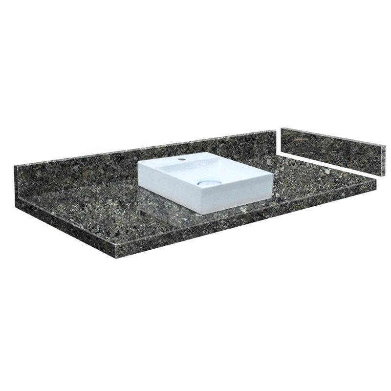 Plateau de meuble-lavabo 25,25 po Rachel, Blanc Milan, Simple
