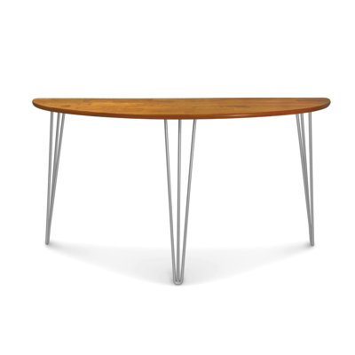 Sage Demilune Sofa Table With Metal Legs