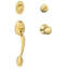 Handleset with Single Cylinder Deadbolt and Door Knob and Rosette-29599262