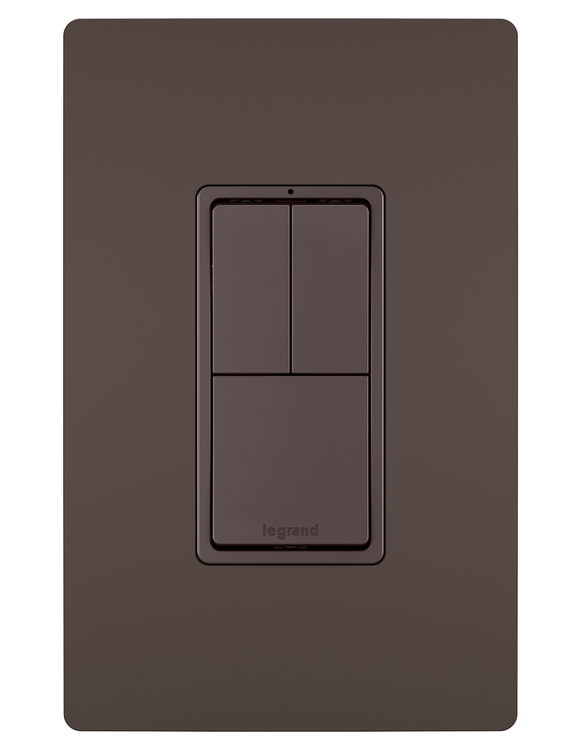 Legrand radiant Smart 15-amp Single-pole/3-way Smart Illuminated Rocker  Light Switch with Wall Plate, White in the Light Switches department at