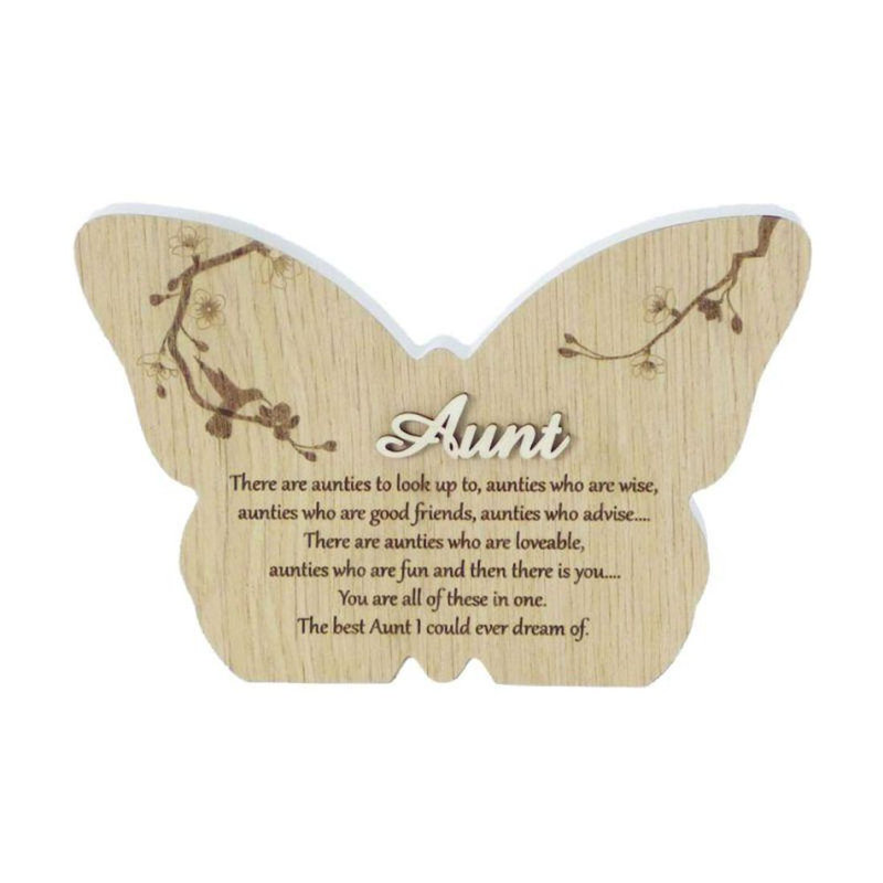 Plaque papillon tante