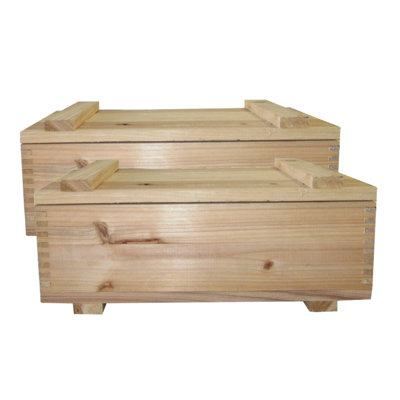 Boîte décorative en bois massif Loon Peak®