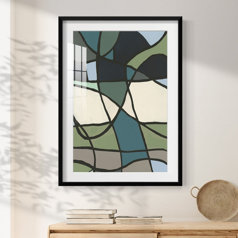 Multicolor Stained Glass I -Framed Print