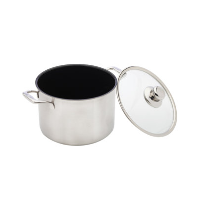 Swiss Diamond Prestige Non-Stick Stainless Steel Round Dutch Oven