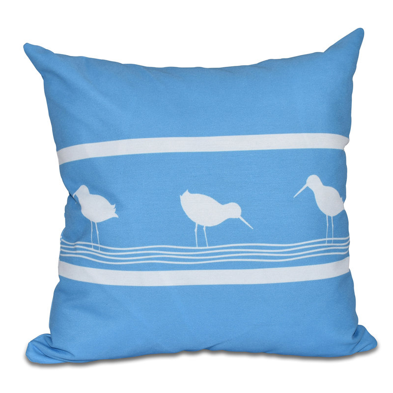Housse et insert de coussin carré d'extérieur Nautical Nights, 20 po x 20 po, Bleu