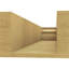 Queue de chevron en faux bois de cèdre brut Timberthane, l 6 po x H 4 po x L 24 po, brun clair apprêté-88142651