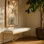Banc en tissu Iyania Chenille