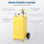 Chariot à carburant 35 gallons avec pompe rotative, réservoir de transfert de gaz et de gazole portable avec 2 roues