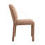 Ensemble de 2 chaises d'appoint en chenille Lidi Brown
