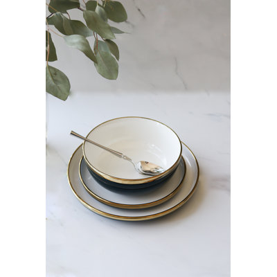 "The Luxury Collection" Blue and White with Gold Trim - Large Bowl 7"