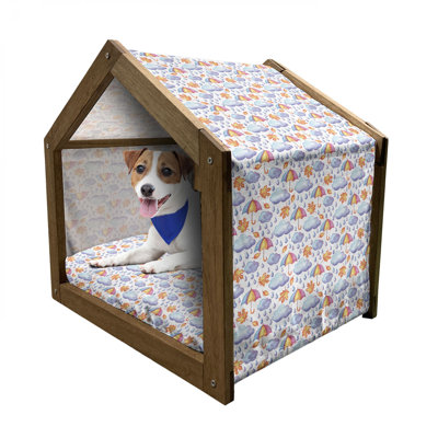 Wood Portable Dog House