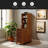 End Table With 3 Drawers, Corner Table With 2 Open Shelves, Tall Side Table For Bedroom And Corner-571641759