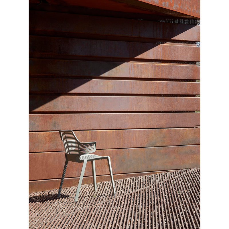 Fauteuil de salle à manger empilable Ikona, Terre cuite
