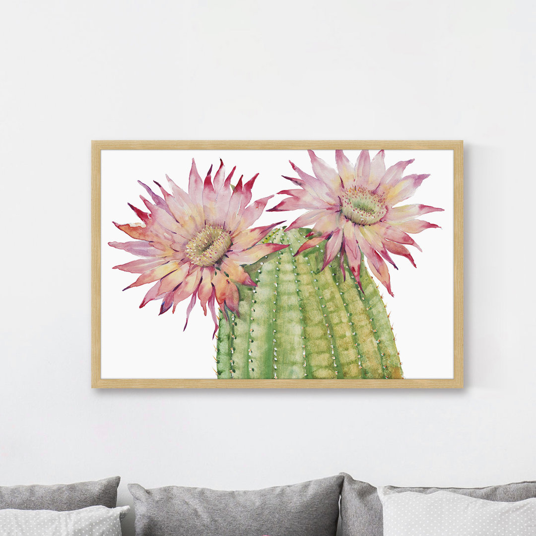 Desert Blossoms II - Picture Frame Graphic Art Print on Paper