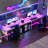 U Shaped Desk, Gaming Desk With Monitor Stand And LED Lights, Reversible Shaped Large Computer Desk With Power Outlets, Office Desk With Storage Bag And Hooks-1931600904