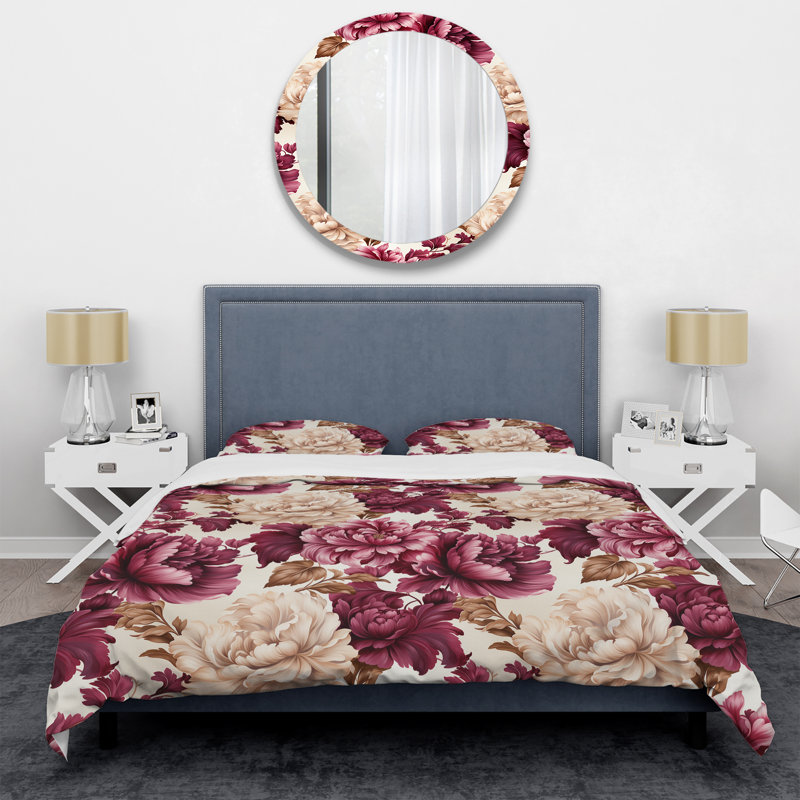 Ensemble de housse de couette Deeken Jarelys, Housse de couette simple + 1 taie décorative stan