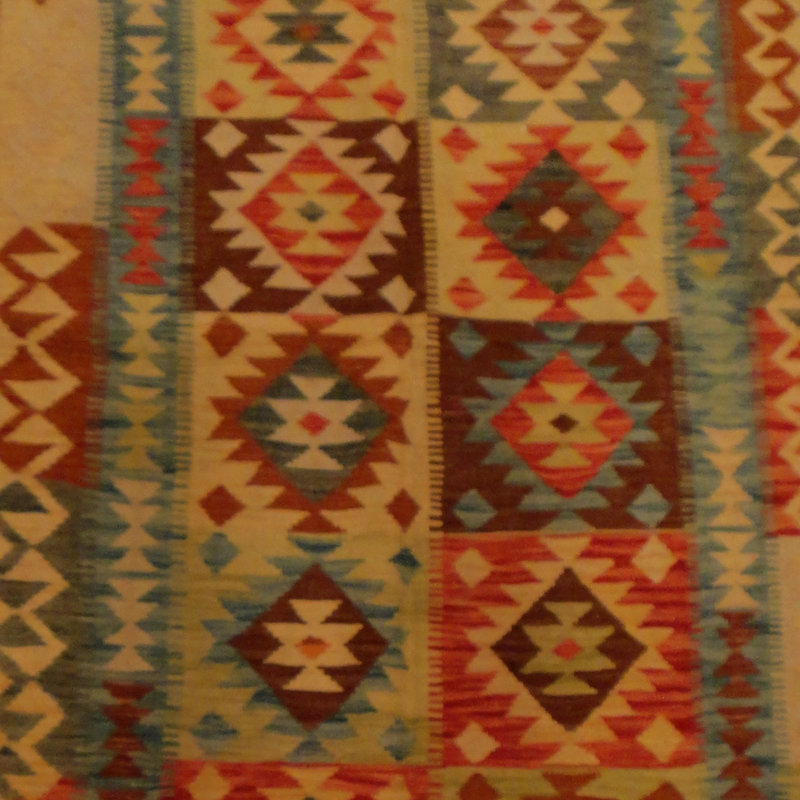 Tapis rouge tissé à la main Azpeitia