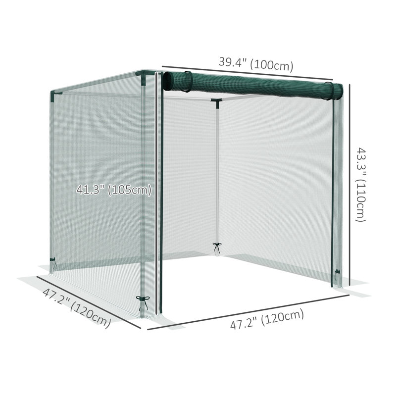 4' W x 4' D Greenhouse