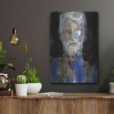Winston Porter 'Portrait 3' by Oscar Alvarez Pardo, Metal Wall Art,