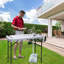Portable Fish Cleaning & Picnic Table: Dual Sinks, Spray Nozzle, Grid Rack, and Tool Kit