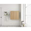 Combo armoire murale 36 po avec porte à fermeture douce, finition chêne original, rangement de salle de bain 3 pièces avec tablettes internes pour petits espaces